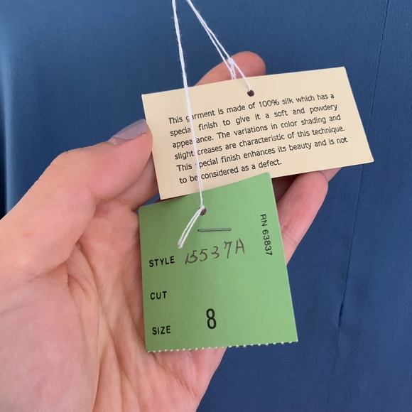 Vintage Anne Klein Silk Blouse NWT - Picture 6 of 6